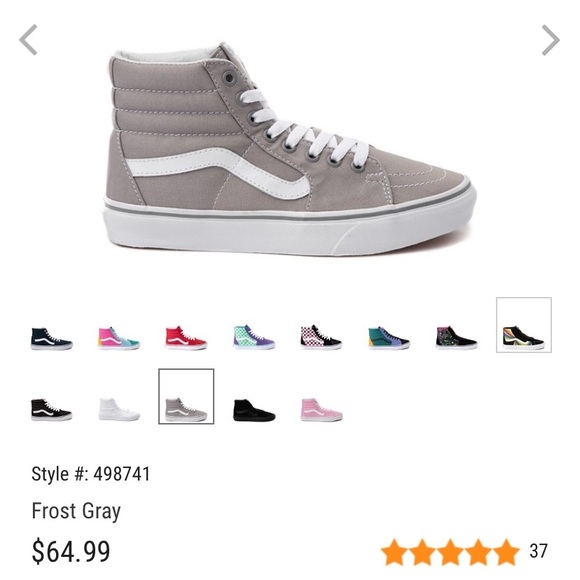 gray vans high tops womens